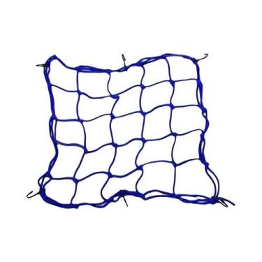 Imagem de Rede Elástica Para Bagagem De Moto 30x30cm 40x40cm Com Ganchos Para Ar