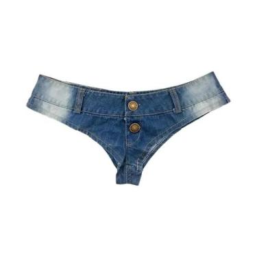 Imagem de Shorts De Jeans Sexy Para Mulheres, Mini Jeans Para Noite Em Clube, Da
