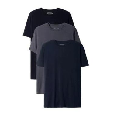Imagem de Kit 3 Camisetas Masculinas Oficina Reserva Move Casuais Modal Confortável 92923-Masculino