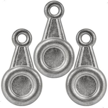 Imagem de Chumbada Gota Medalha Achatada Poita Chumbo De Pesca Pescaria Praia Su