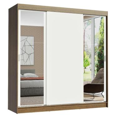 Imagem de Guarda Roupa Casal Reno 3 Portas Correr com Espelhos Madesa
