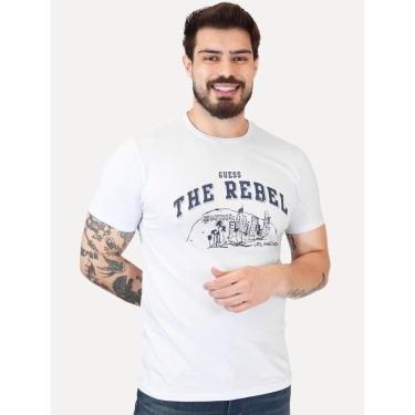 Imagem de Camiseta Guess Masculina Los Angeles The Rebel Branca-Masculino