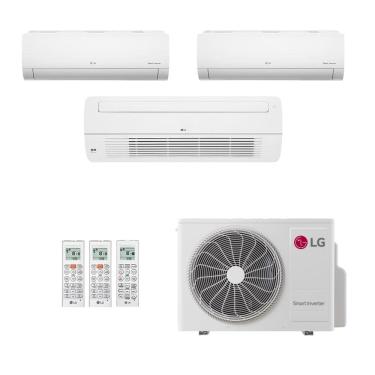 Imagem de Ar-Condicionado Multi Split Inverter LG 30.000 (2x Evap HW 12.000 + 1x Evap Cassete 1 Via 18.000) Só Frio 220V