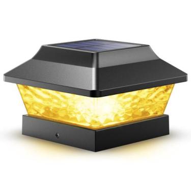 Imagem de Luz Solar para Poste SIEDiNLAR 4x4 Metal à Prova d'Água com Modo Duplo