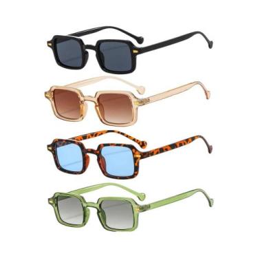 Imagem de Óculos De Sol Vintage Femininos Em Formato Oval Retangular, Óculos De 