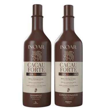 Imagem de Kit inoar cacau forte sh lt + cond 800ml