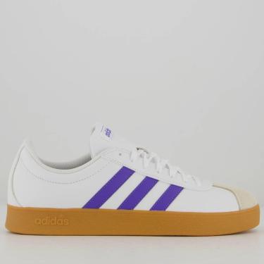 Imagem de Tênis Adidas VL Court Base Branco e Azul-Masculino
