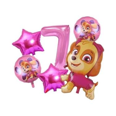 Imagem de Balões De Folha Com Tema Paw Patrol, 6 Peças, Decoração Para Festa De 