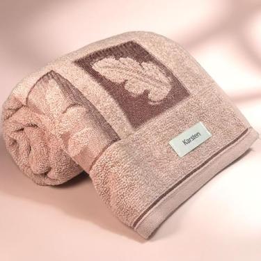 Imagem de Toalha de Banho Karsten Quebec 100% Algodão Barra em Jacquard Grossa M