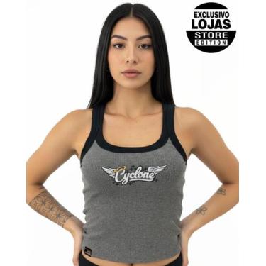 Imagem de Regata Feminina Cyclone Basic, Cinza mescla, G