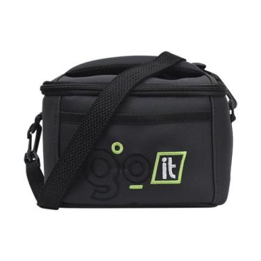Imagem de Bolsa Térmica Fitness Compacta Preto Rosa Marmita Bebidas - GO IT, Ver