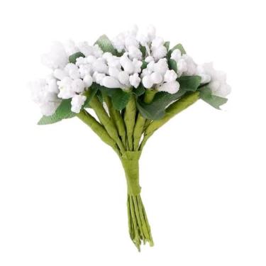 Imagem de 1 Ramo de Pistilo Mini Flor Para Decoração Artesanato 8cm - - Doce Ter