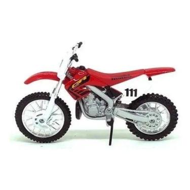 Imagem de Miniatura Moto Honda Cr250r Vermelha Maisto 1/18, Vermelho