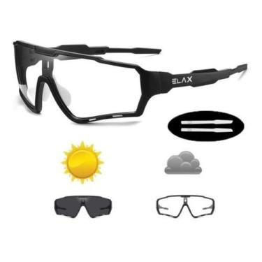 Imagem de Óculos Ciclismo Fotocromático Proteção UV400 Preto Elax