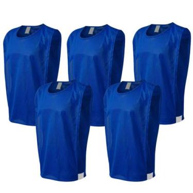Imagem de Kit colete 5 pçs liso esportivo futebol trb adulto em poliéster - TRB 