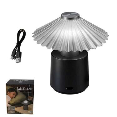 Imagem de Luminaria Abajur Mesa LED Touch USB Recarregavel Iluminaçao Regulavel Cabeceira Sala Escritorio Decoraçao Candeeiro