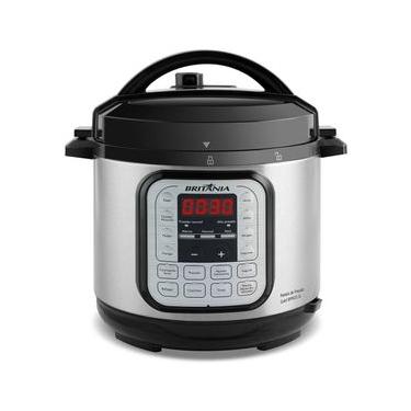 Imagem de Panela Elétrica de Pressão Britânia BPP02G com Revestimento Gold 5L – Preta/Inox