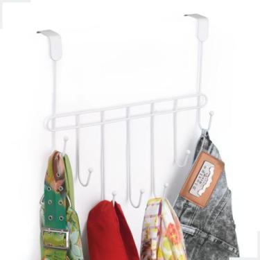 Imagem de Cabide Pendurar Cabideiro De Porta 7 Ganchos Organizador Multiuso para