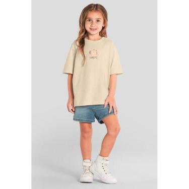Imagem de Blusa infantil menina de capivara Brandili Natural