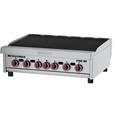 Imagem de Char Broiler a Gás CHB90 90cm com 6 Queimadores Metalcubas