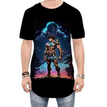 Imagem de Camiseta Longline Gladiador Romano Toon 8 - Kasubeck Store®, G
