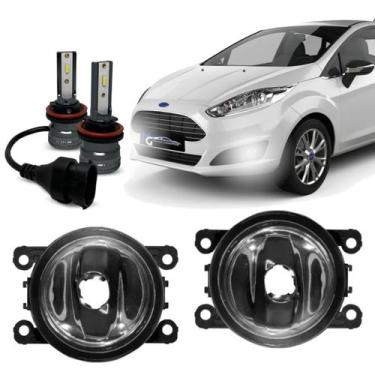 Imagem de Par Farol De Milha Auxiliar Led Small New Fiesta 2015 a 2020 - Rayx