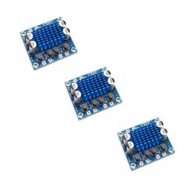 Imagem de Kit 3 Placa Amplificadora Som Modulo 60w Tpa3110 30W+30W - ATMX