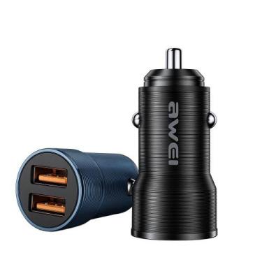 Imagem de Carregador Veicular Awei C855 12W Duplo USB com Proteção Inteligente P