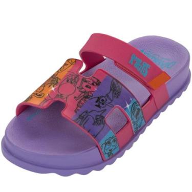 Imagem de Chinelo Infantil Menina Slide Disney Tira H Divertidamente 2, Lilás, R