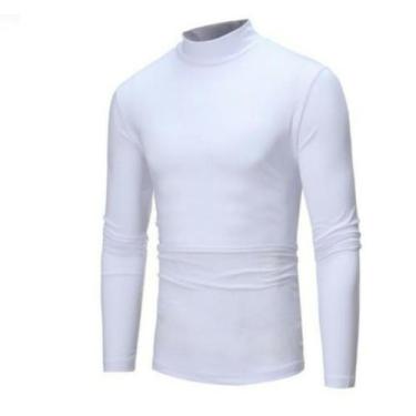 Imagem de kit com 2 camisas masculinas em suplex - FREITAS MODAS, Branco, Branco