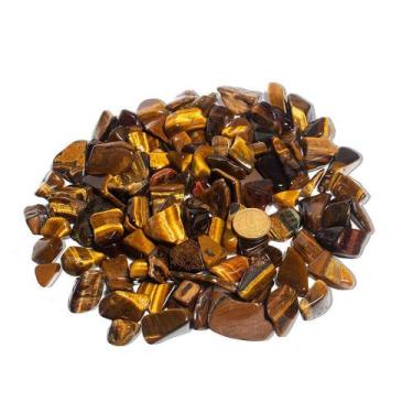 Imagem de 5kg Olho de Tigre Rolado Pedra Natural 10 a 20mm Tipo B - CristaisdeCu
