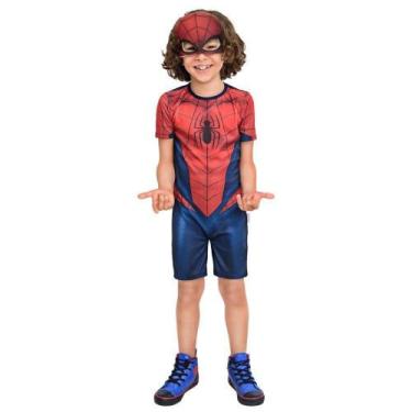 Imagem de Fantasia Homem Aranha Infantil Curta Licenciada Marvel 11649 - Regina 