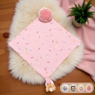 Imagem de Naninha Para Bebê Menina Menino Bordada 100 Algodão 01 Peça - Marias B