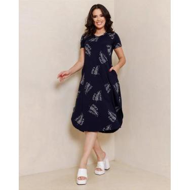 Imagem de Vestido Midi Confortável em Malha de Viscolycra - no-brand, Astronaut,