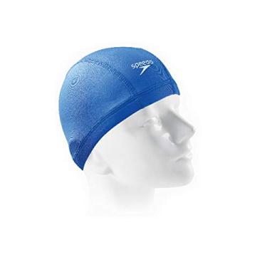 Imagem de Touca de Natação, Speedo, Xtrafit Cap, Tecido Elástico com Proteção UV e Secagem Rápida, Conforto Anatômico - Azul Royal