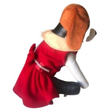 Imagem de Vestido de inverno para cães - Totó & Cia, Vermelho, 4
