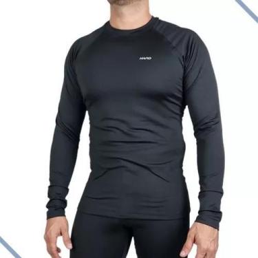 Imagem de Camisa Manga Longa Segunda Pele Térmica Masc. Hard Adventure, G, Preto