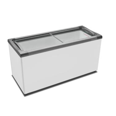Imagem de Freezer Horizontal para Congelados Metalfrio 404L Porta de Vidro Nf55 Branco 110V