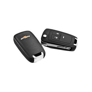 Imagem de Chave Canivete GM Cruze Cobalt e Agile 3 Botões Controle Remoto Trava e Alarme B&S Automotiva