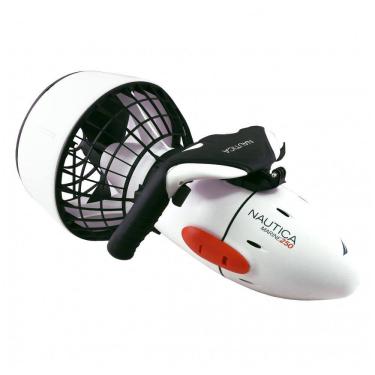 Imagem de Scooter Subaquática Propulsor de Mergulho com Suporte de Câmera e Snorkel, Náutica Marine 250, Branco