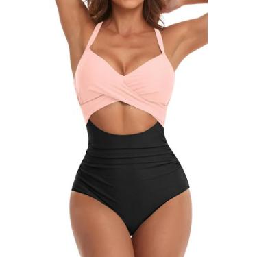 Imagem de Maiô Eomenie de Uma Peça com Controle de Barriga e Recortes