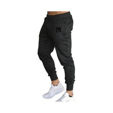 Imagem de Calças Esportivas Casuais Masculinas Com Estampa De Tinta Para Corrida