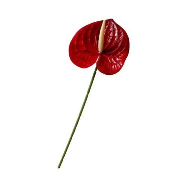 Imagem de Flores Artificiais Impressas Em 3D Anthurium 5 10 20pcs Decoração Para