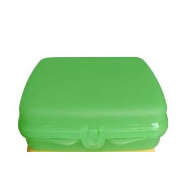 Imagem de Porta Sanduíche Tupperware Verde - Ideal para Lanches e Snacks - Tuppe