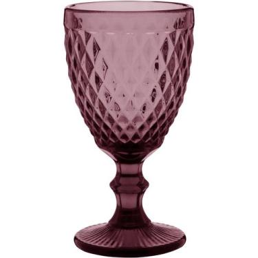 Imagem de Taças Home&Co 17x9x9cm Vidro Rosa 330ml 6pçs para Bar Festa e Mesa Pos