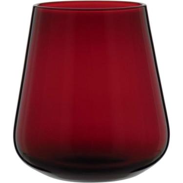 Imagem de Copo Comodore Home&Co 10x9x9cm Vidro Vermelho 400ml 2pçs para Bar Fest