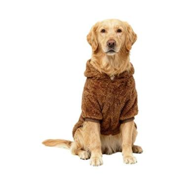 Imagem de Moletom Quente De Lã Para Cães De Porte Médio a Grande, Roupa De Inver