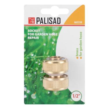 Imagem de Acoplamento de Conexão Emenda para Mangueira 1-2 Polegada Reparo Jardim Latão Palisad