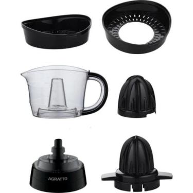 Imagem de Espremedor de Frutas Agratto com Acionamento Automático e Dupla Rotação Preto 700ML