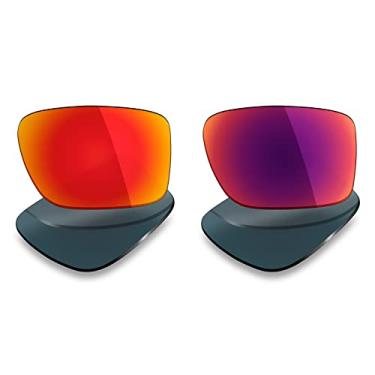 Imagem de 2 pares de lentes polarizadas de substituição da Mryok para óculos de sol Oakley de borda dupla – Opções